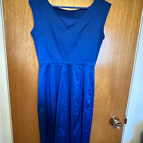 Blue satin Club Monaco dress 💙 - Picture 6 of 7